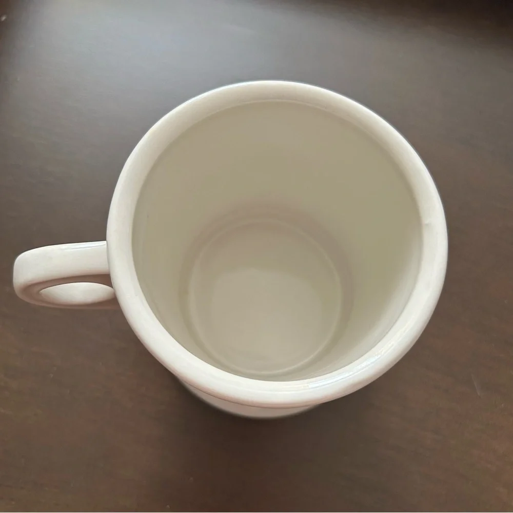 Anthropologie D Initial Mug black white coffee monogram